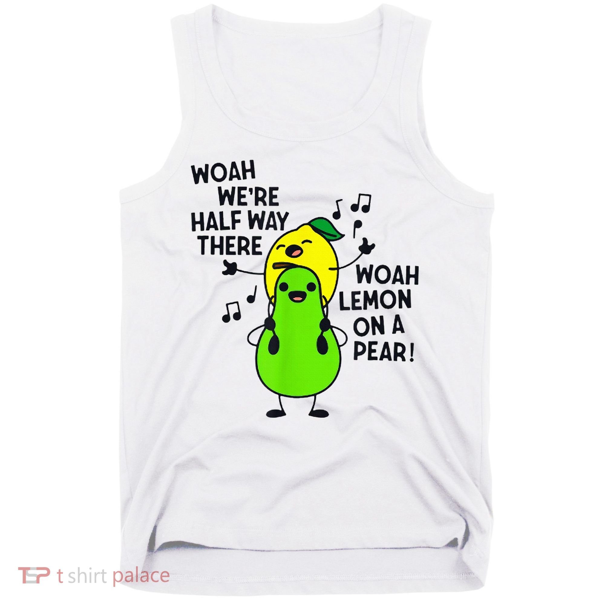 Lemon On A Pear Teacher Tank Top