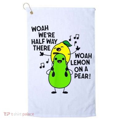 Lemon On A Pear Teacher Golf Towel