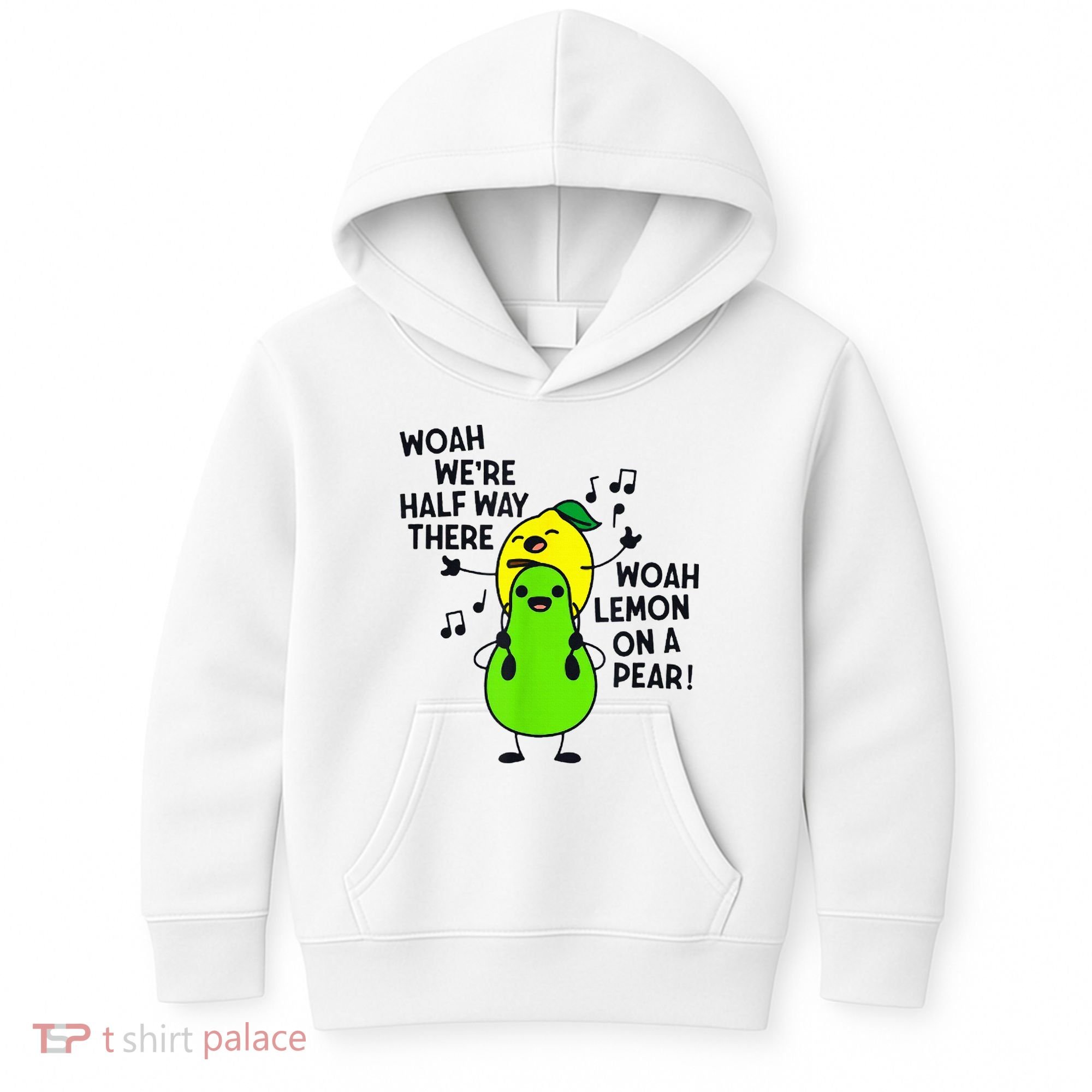 Lemon On A Pear Teacher Kids Hoodie