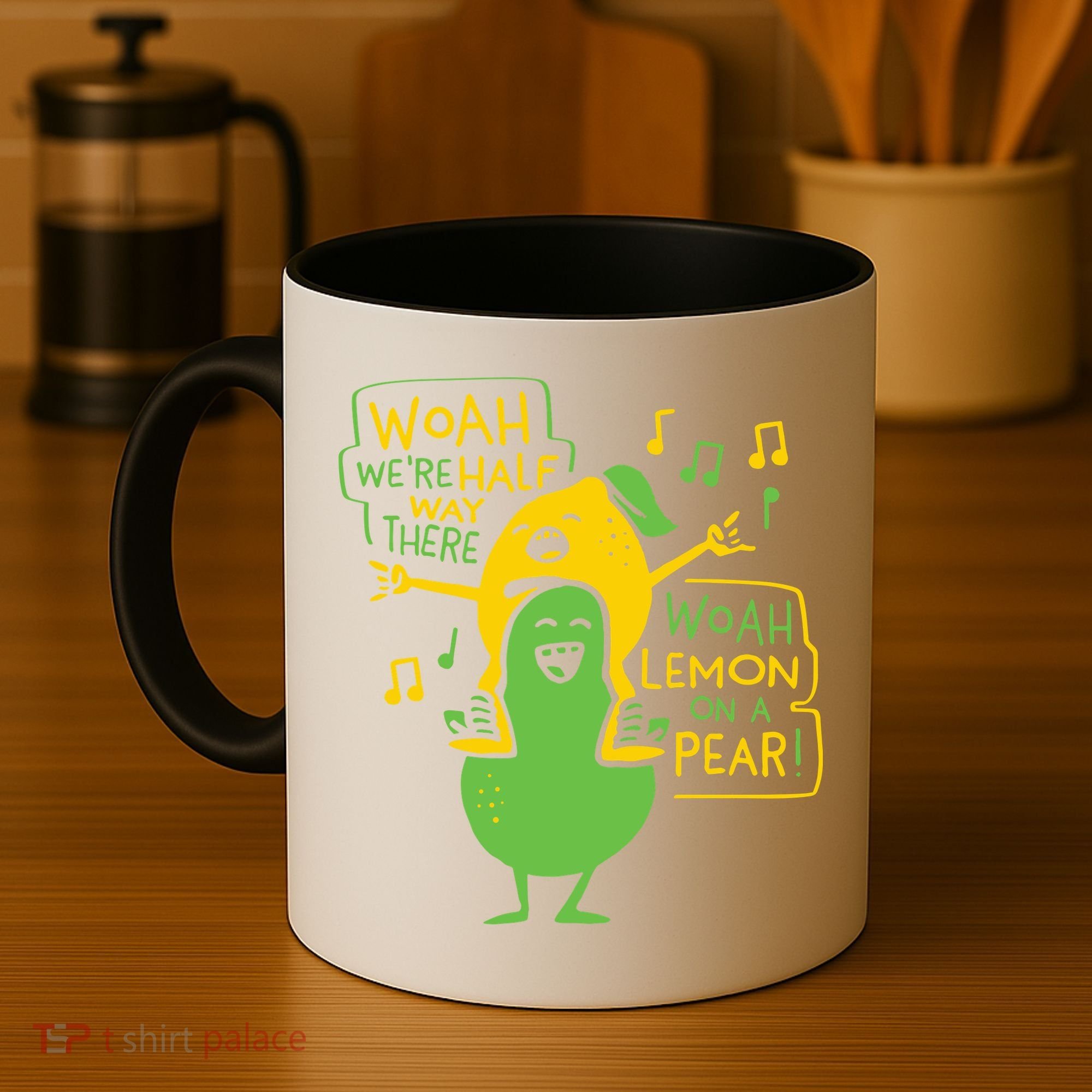 Lemon On A Pear Coffee Mug