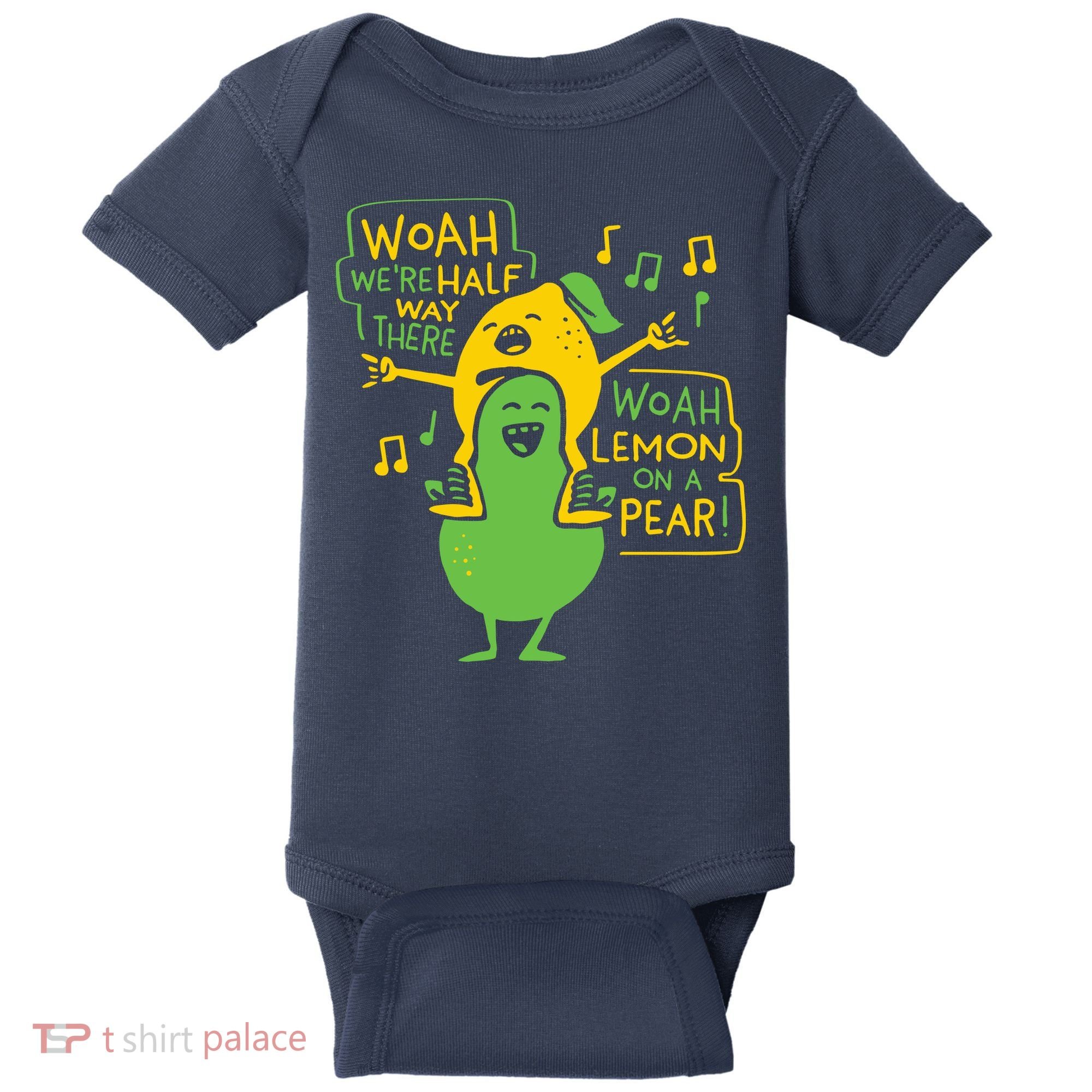 Lemon On A Pear Baby Bodysuit