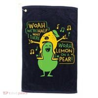 Lemon On A Pear Golf Towel thumb 0