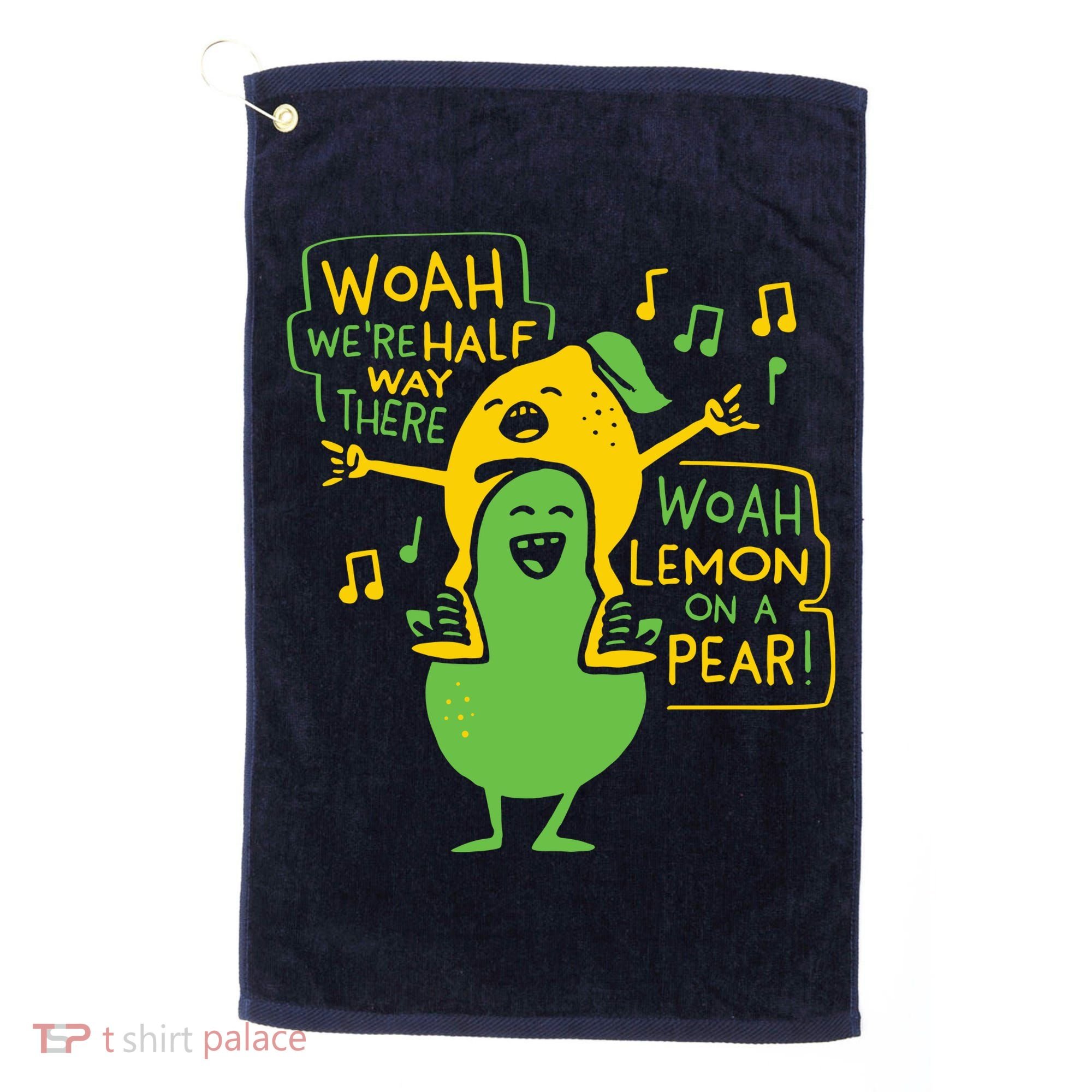 Lemon On A Pear Golf Towel