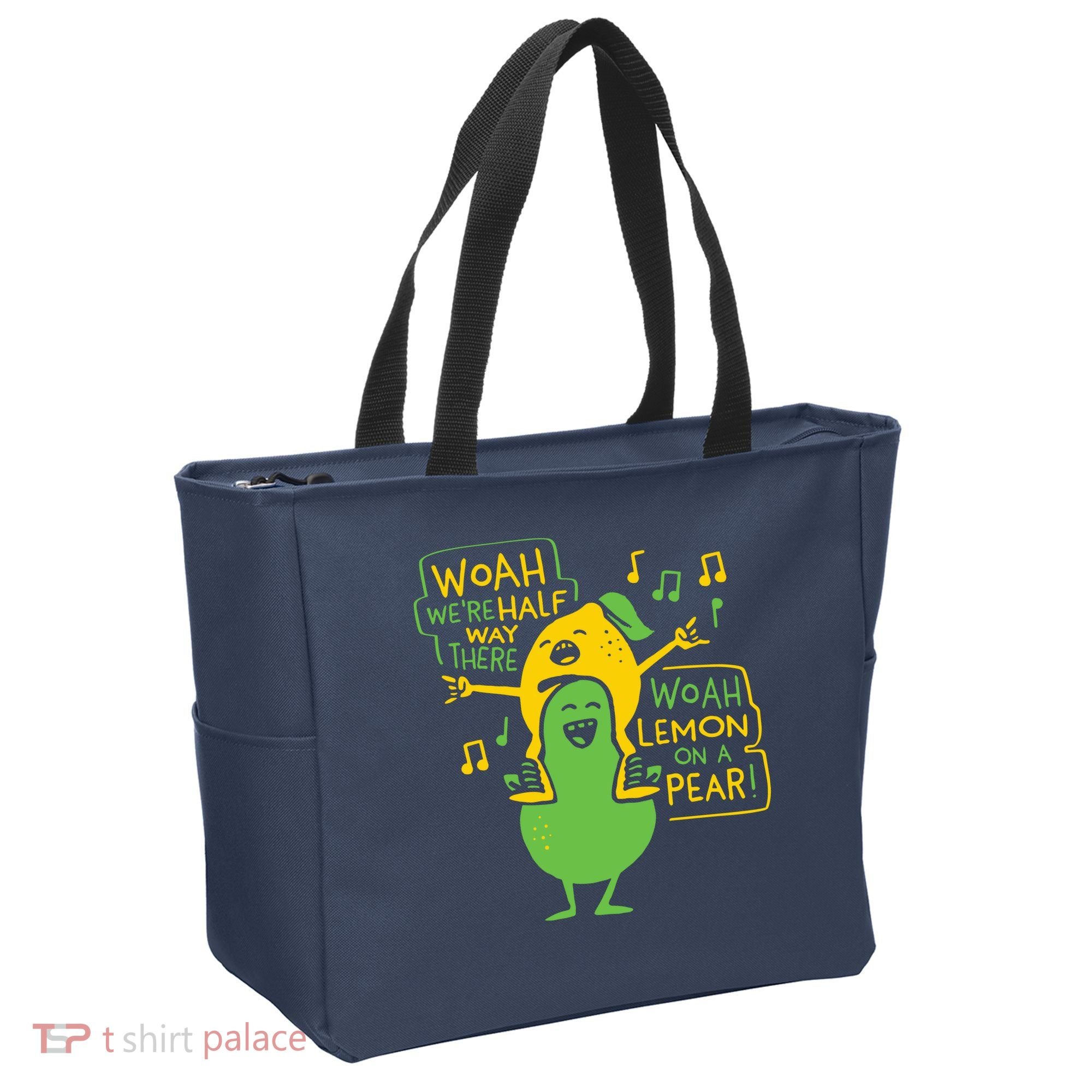Lemon On A Pear Tote Bag