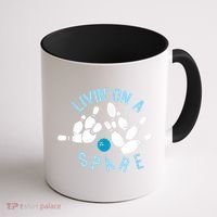 Livin On A Spare Funny Bowler & Bowling Coffee Mug thumb 1