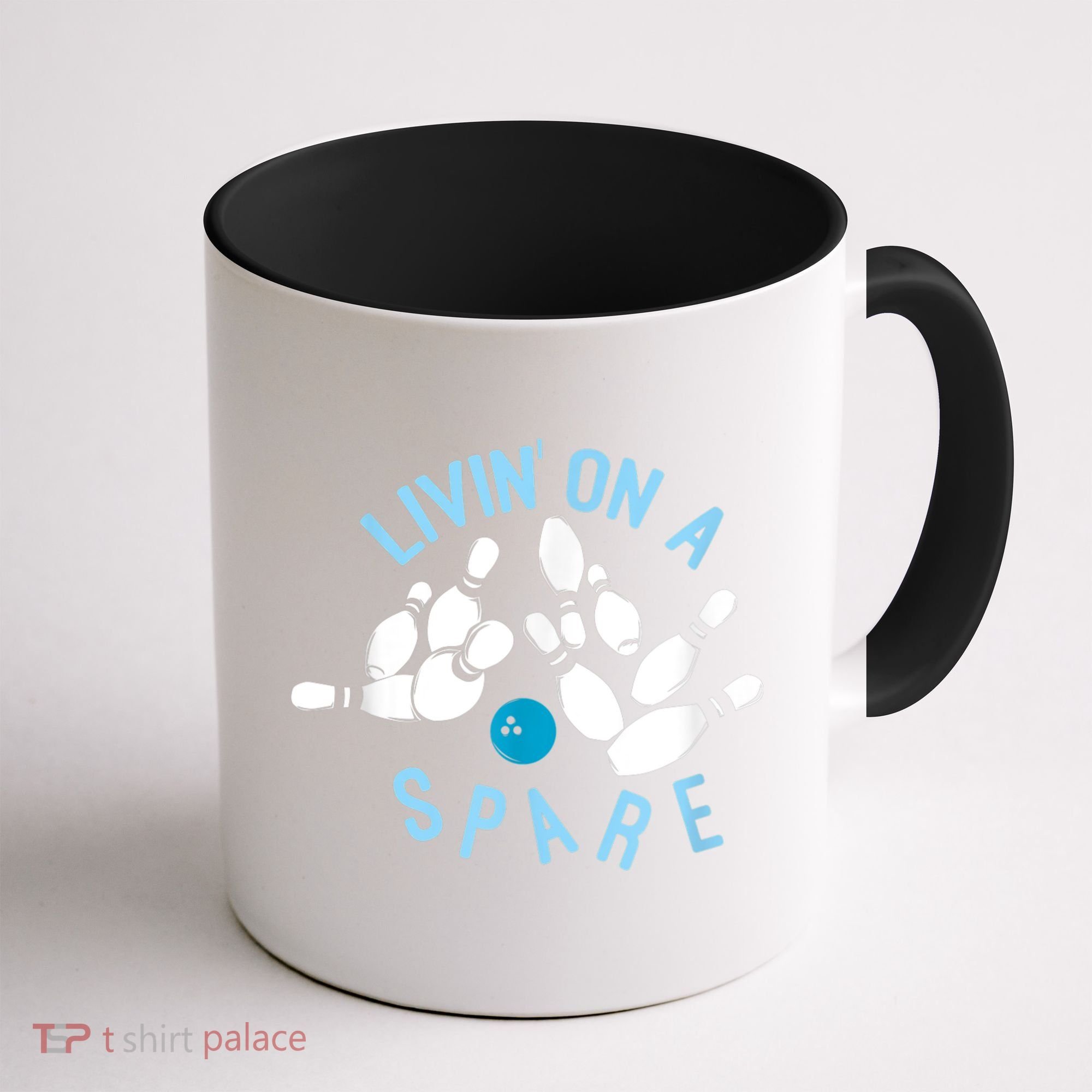 Livin On A Spare Funny Bowler & Bowling Coffee Mug