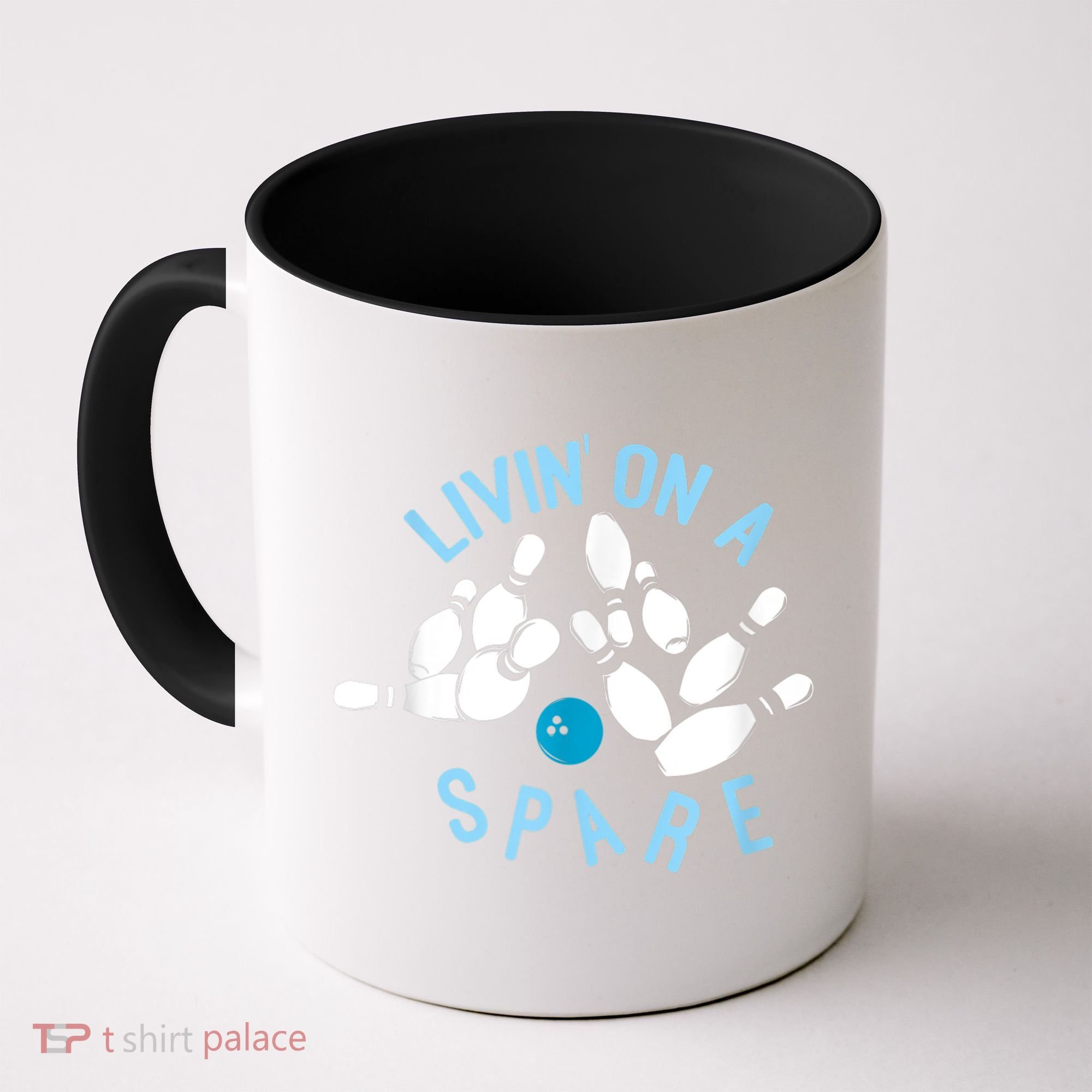 Livin On A Spare Funny Bowler & Bowling Coffee Mug