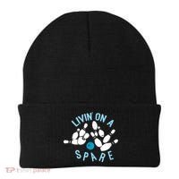 Livin On A Spare Funny Bowler & Bowling Beanie thumb 0
