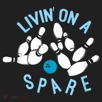 Livin On A Spare Funny Bowler & Bowling Tumbler thumb 3