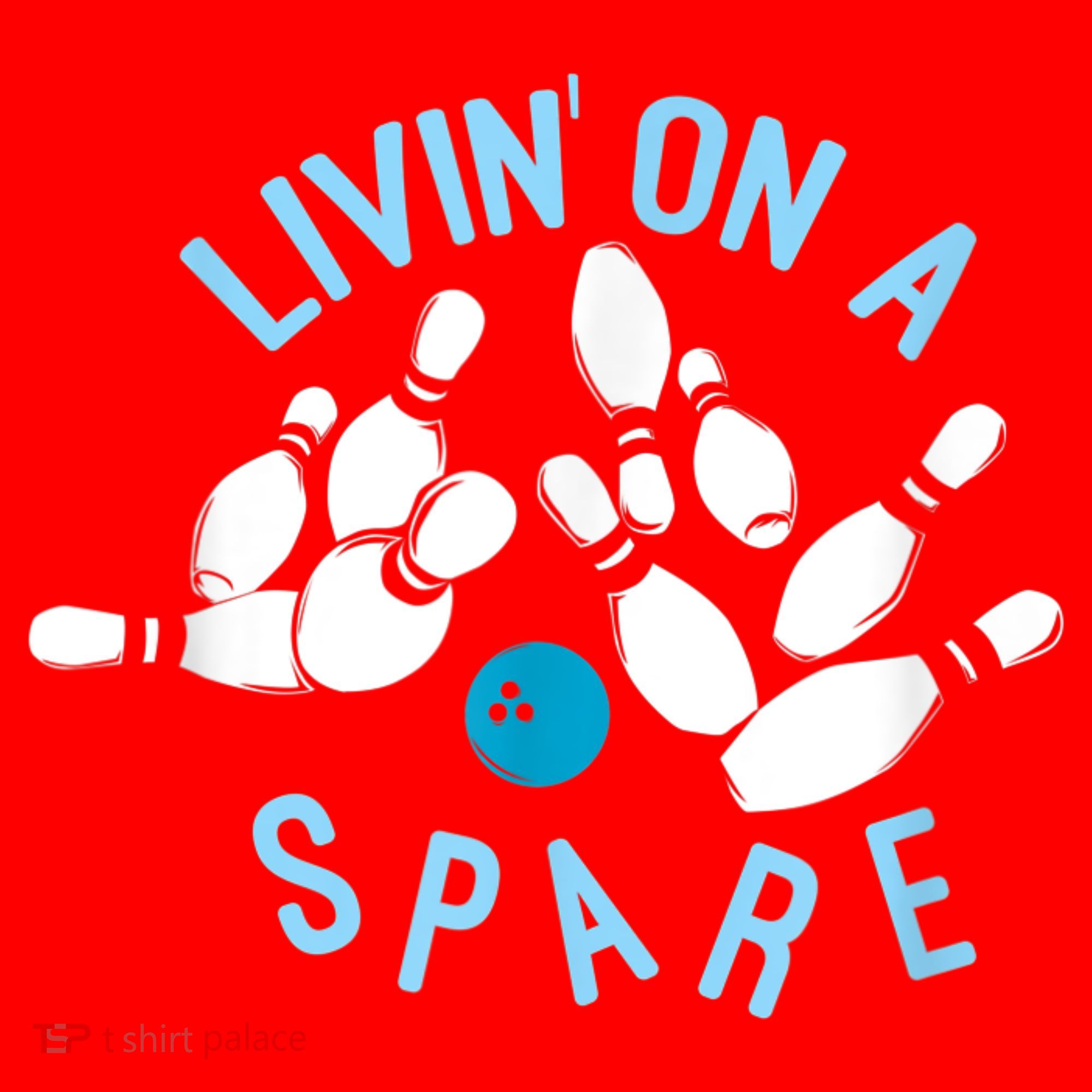 Livin On A Spare Funny Bowler & Bowling Santa Hat