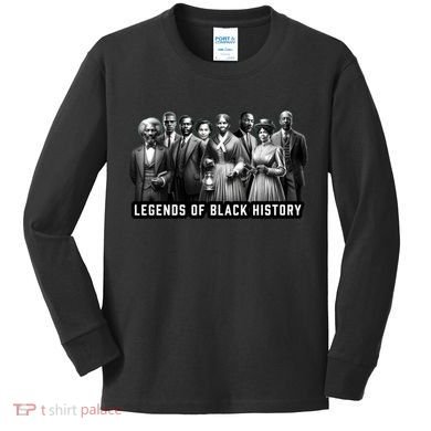 Legends Of Black History Kids Long Sleeve Shirt