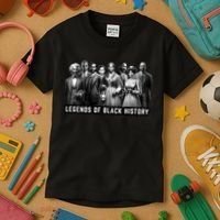 Legends Of Black History Kids T-Shirt thumb 3