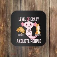 Level Of Crazy Axolotl People Coaster thumb 0