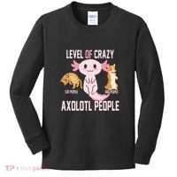Level Of Crazy Axolotl People Kids Long Sleeve Shirt thumb 0
