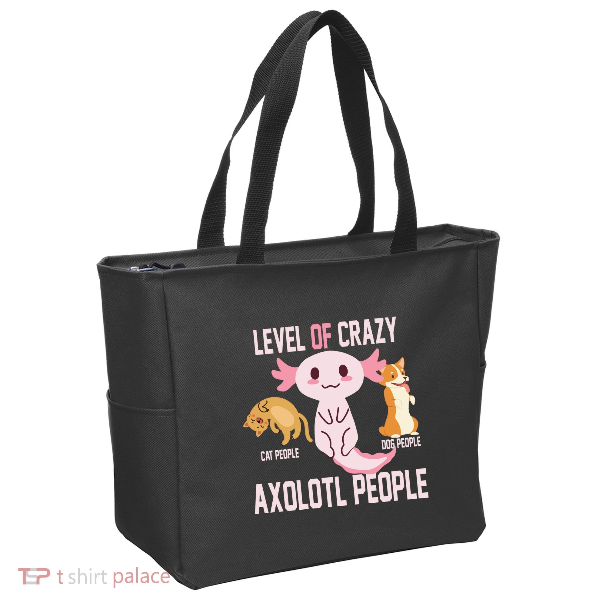 Level Of Crazy Axolotl People Tote Bag
