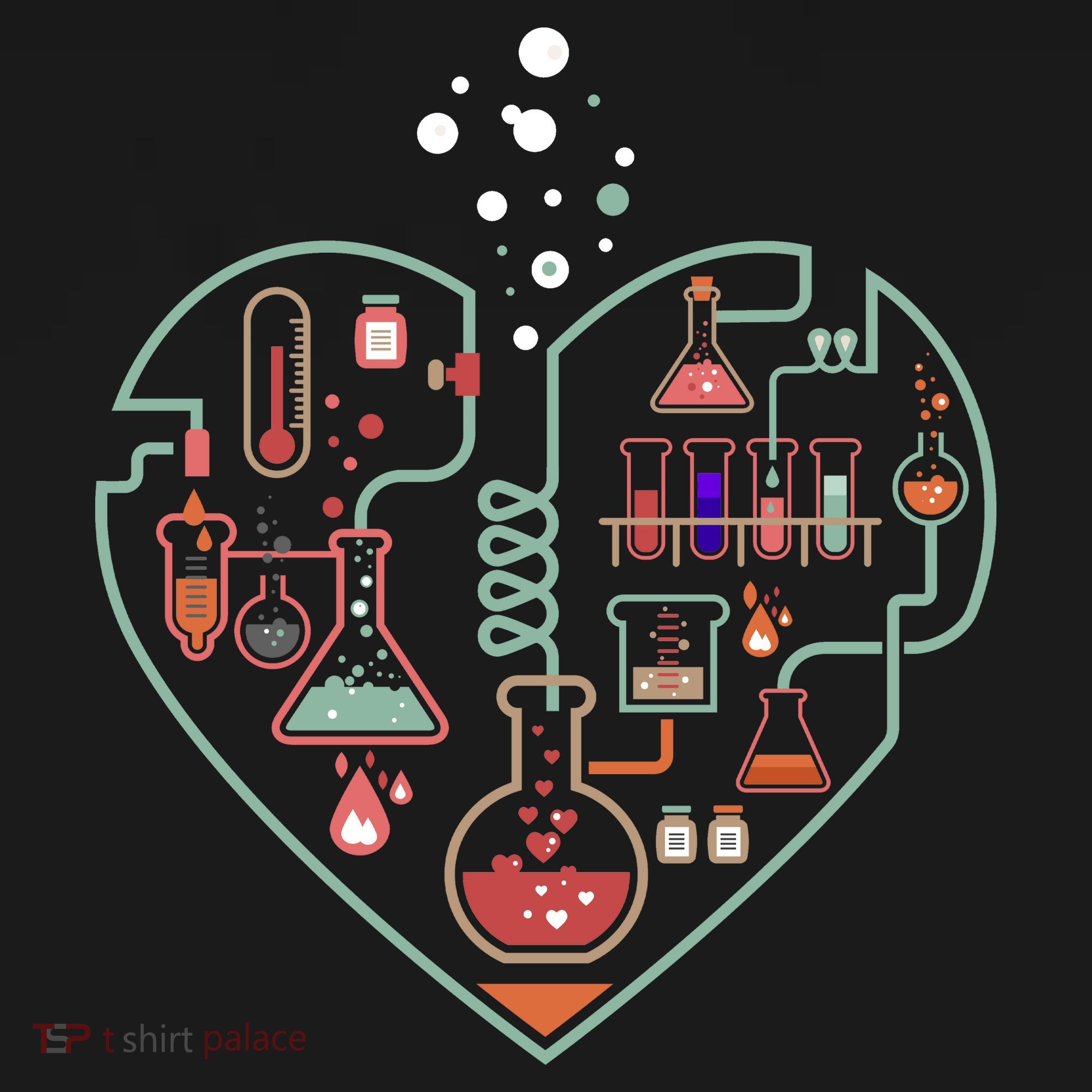 Love Of Chemistry Heart Women's Hoodie