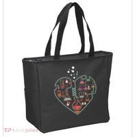 Love Of Chemistry Heart Tote Bag thumb 2