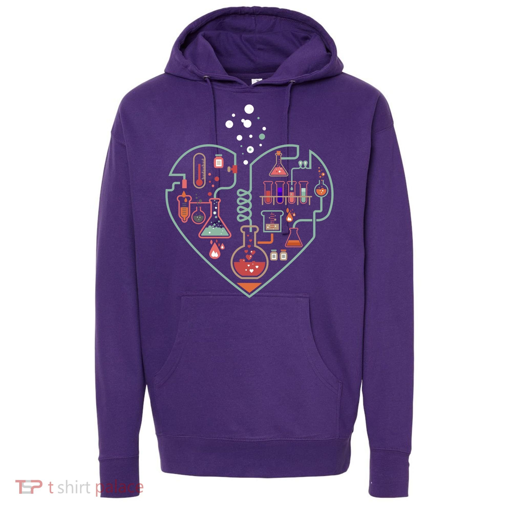 Love Of Chemistry Heart Hoodie