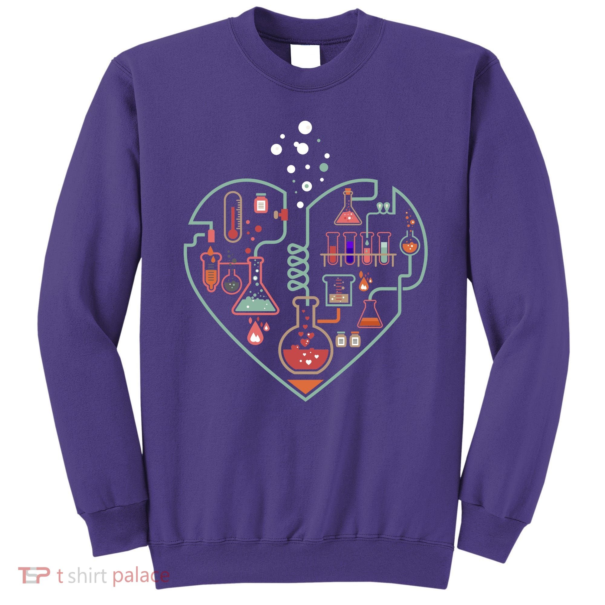 Love Of Chemistry Heart Sweatshirt