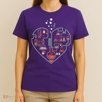 Love Of Chemistry Heart T-Shirt thumb 4