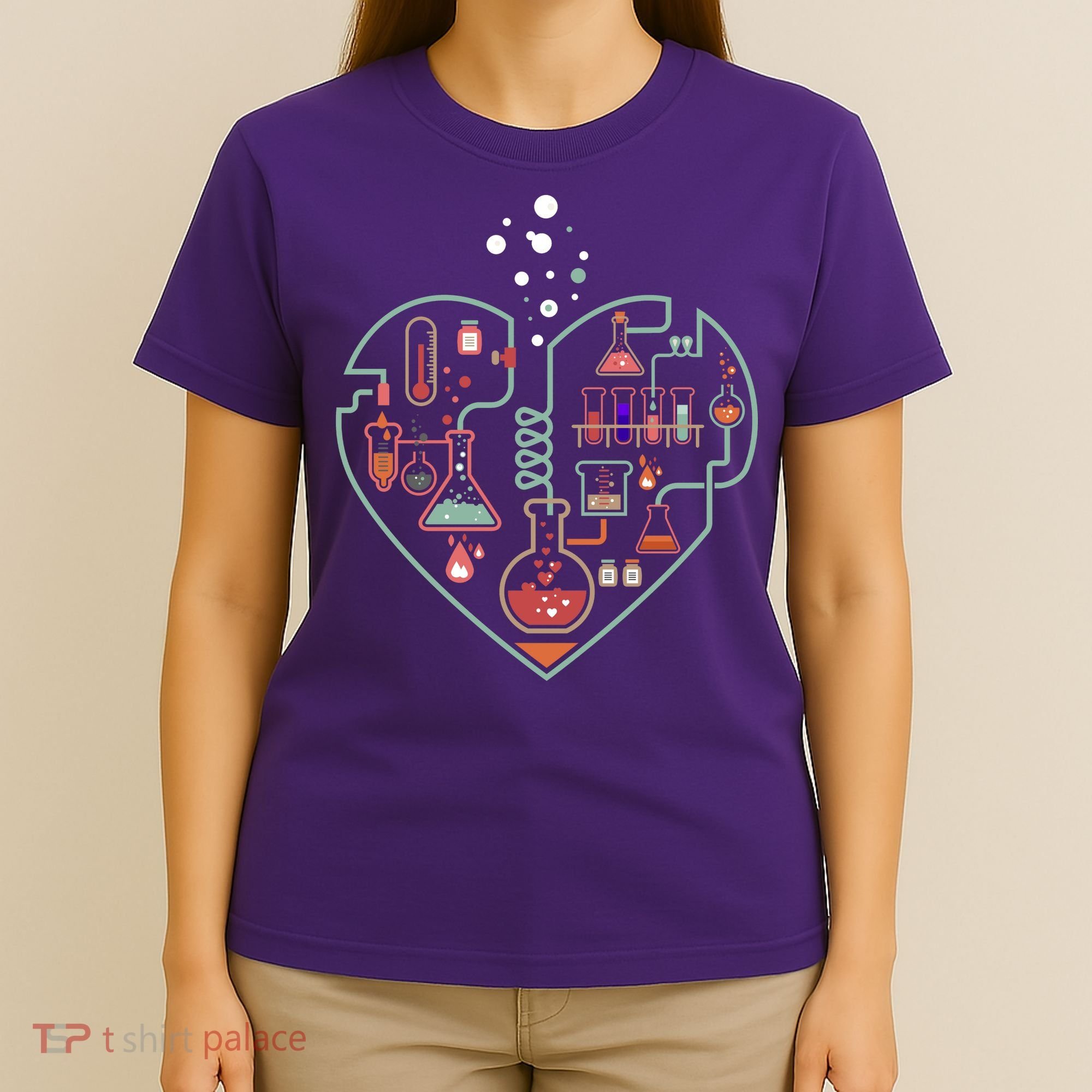 Love Of Chemistry Heart T-Shirt