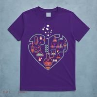 Love Of Chemistry Heart T-Shirt thumb 5