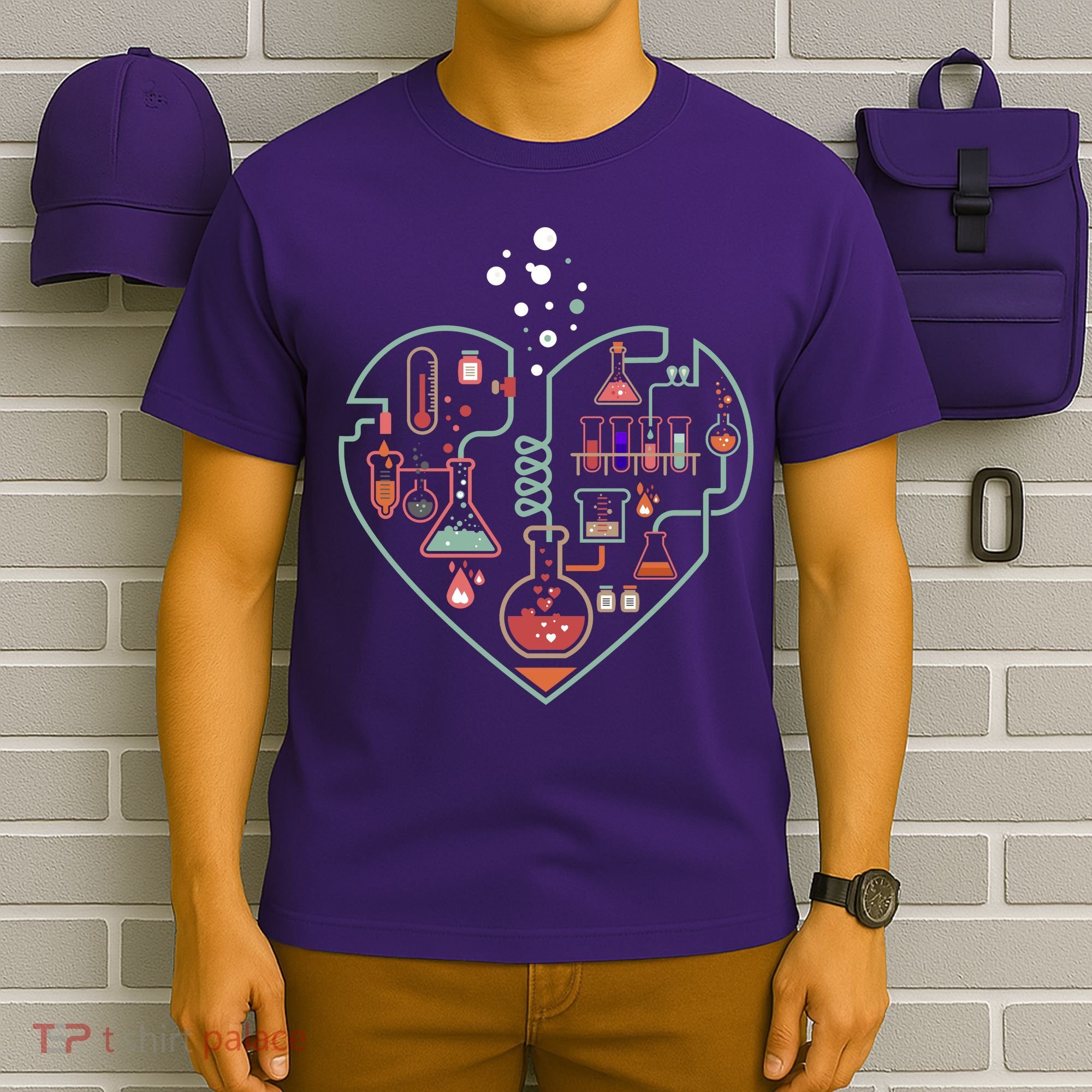 Love Of Chemistry Heart T-Shirt