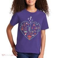 Love Of Chemistry Heart Kids T-Shirt thumb 2