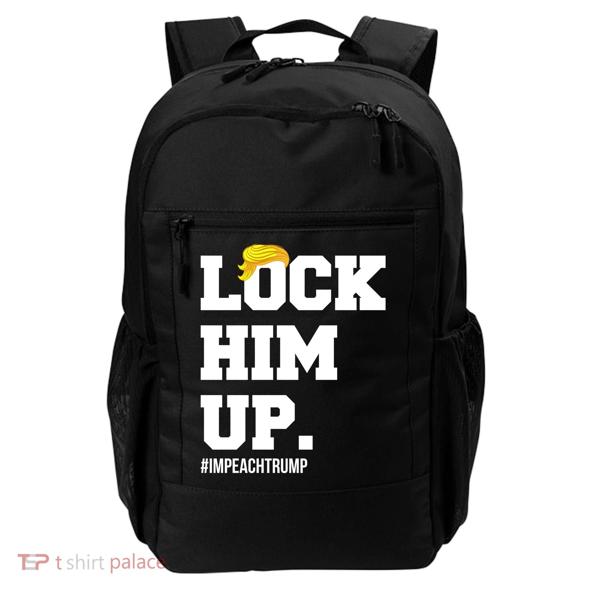 Lock Him Up Resist Trump #impeachtrump Backpack