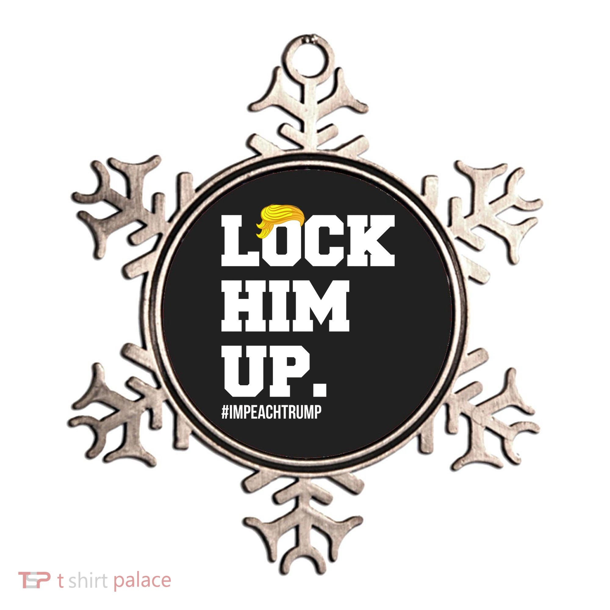 Lock Him Up Resist Trump #impeachtrump Ornament