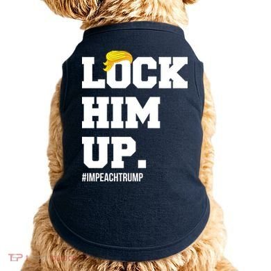 Lock Him Up Resist Trump #impeachtrump Doggie Tank