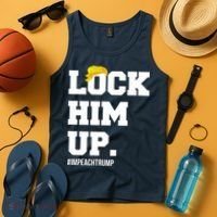 Lock Him Up Resist Trump #impeachtrump Tank Top thumb 4