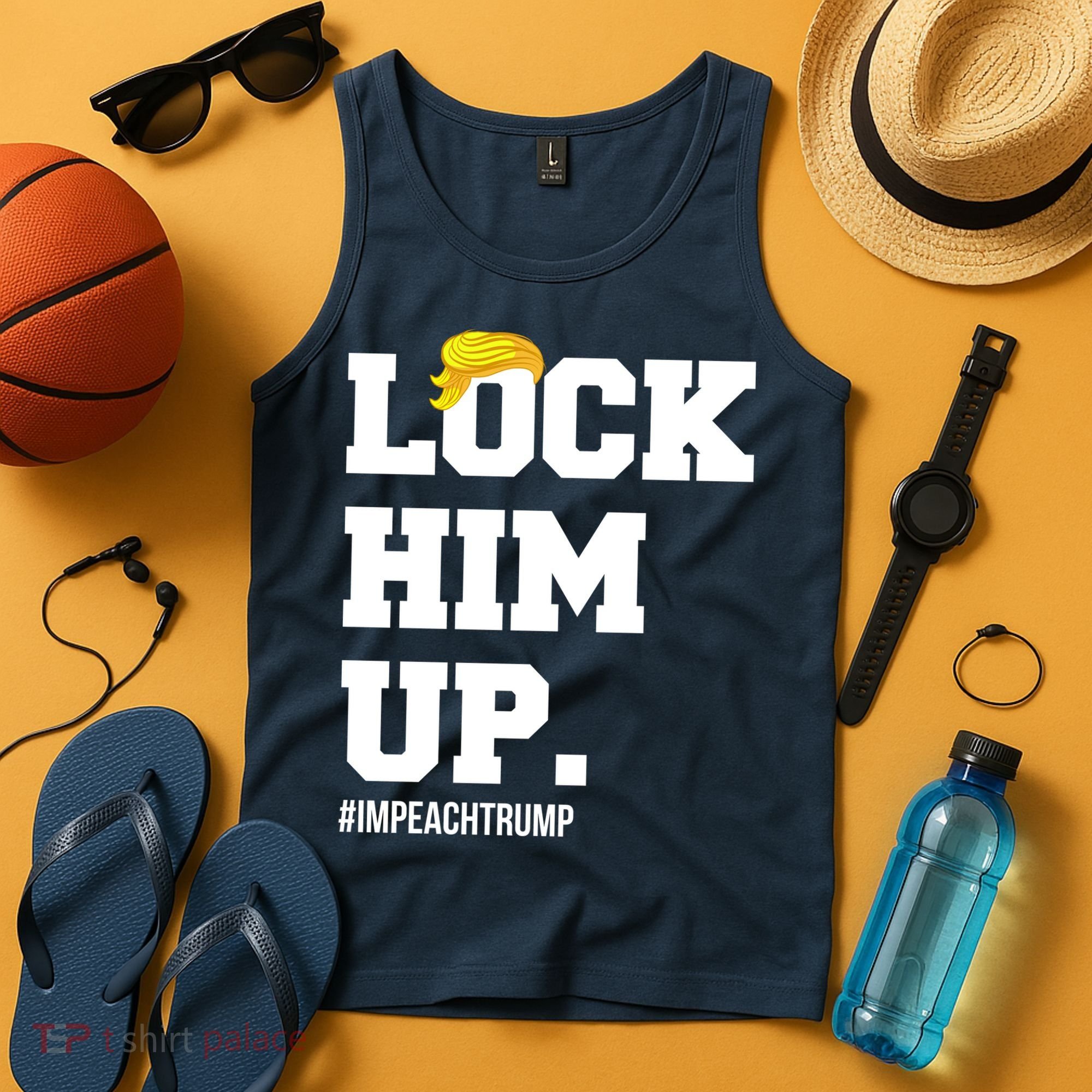 Lock Him Up Resist Trump #impeachtrump Tank Top