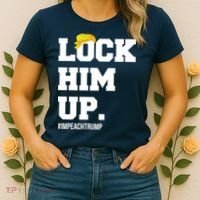 Lock Him Up Resist Trump #impeachtrump Women's T-Shirt thumb 2