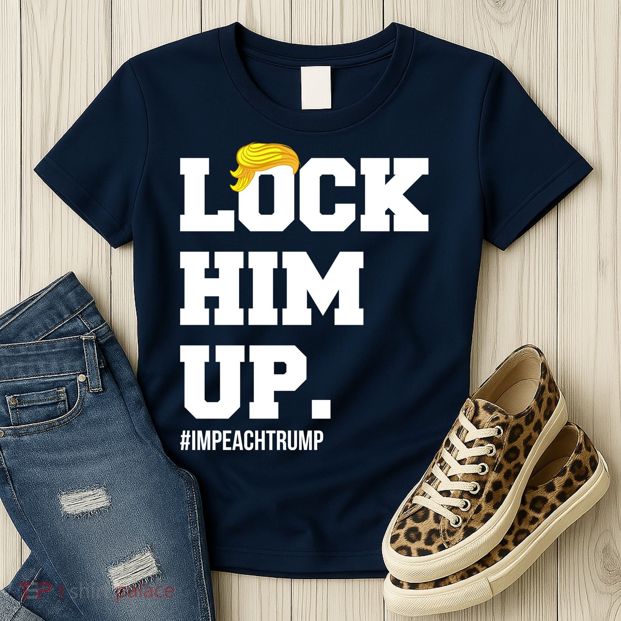 Lock Him Up Resist Trump #impeachtrump Women's T-Shirt