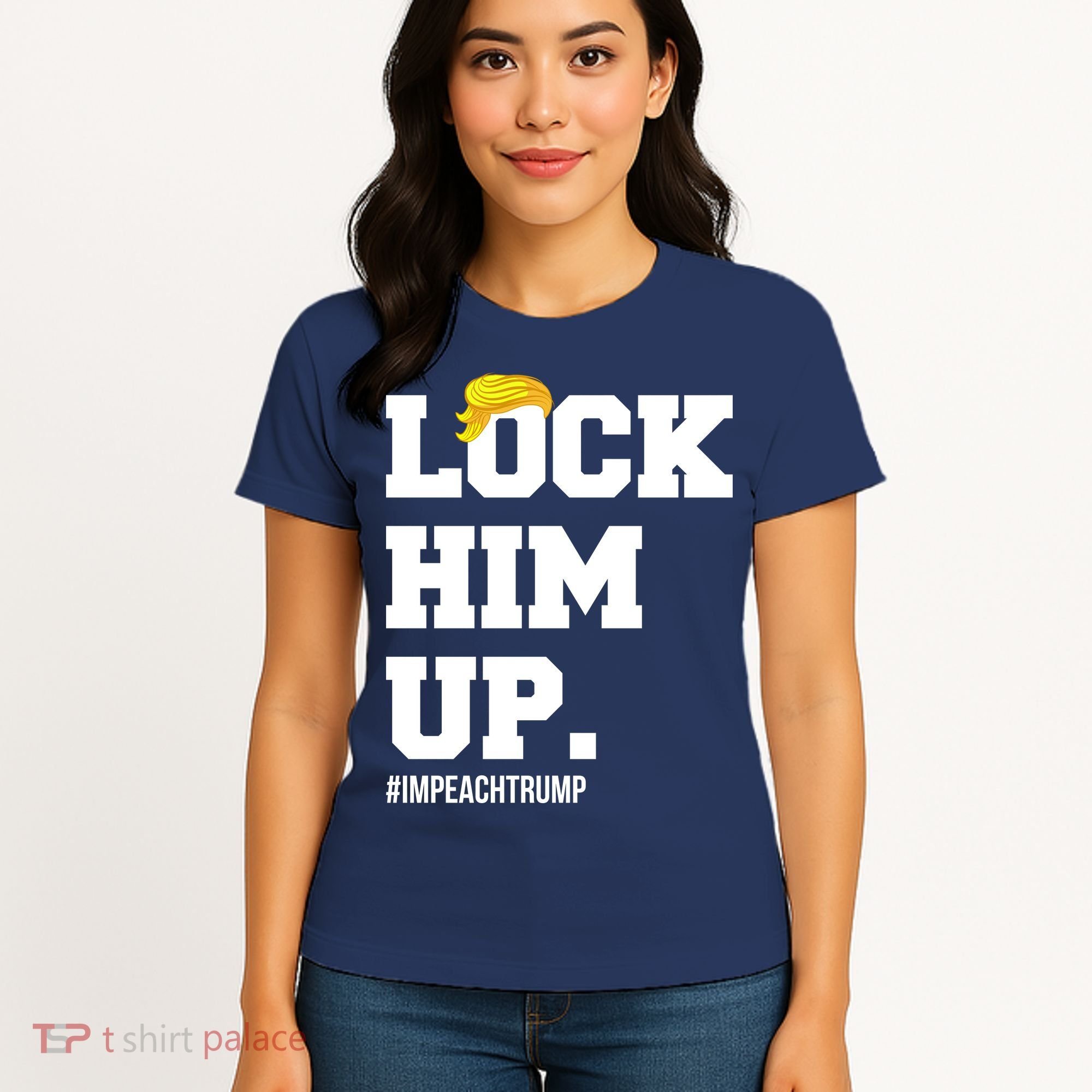 Lock Him Up Resist Trump #impeachtrump Women's T-Shirt