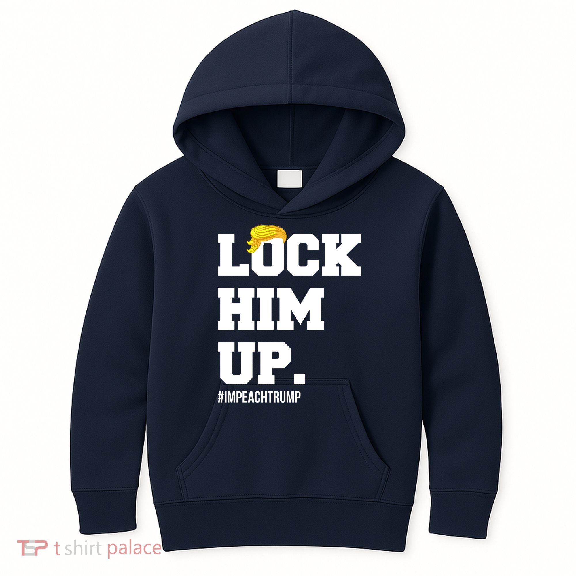 Lock Him Up Resist Trump #impeachtrump Kids Hoodie