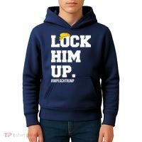 Lock Him Up Resist Trump #impeachtrump Kids Hoodie thumb 4