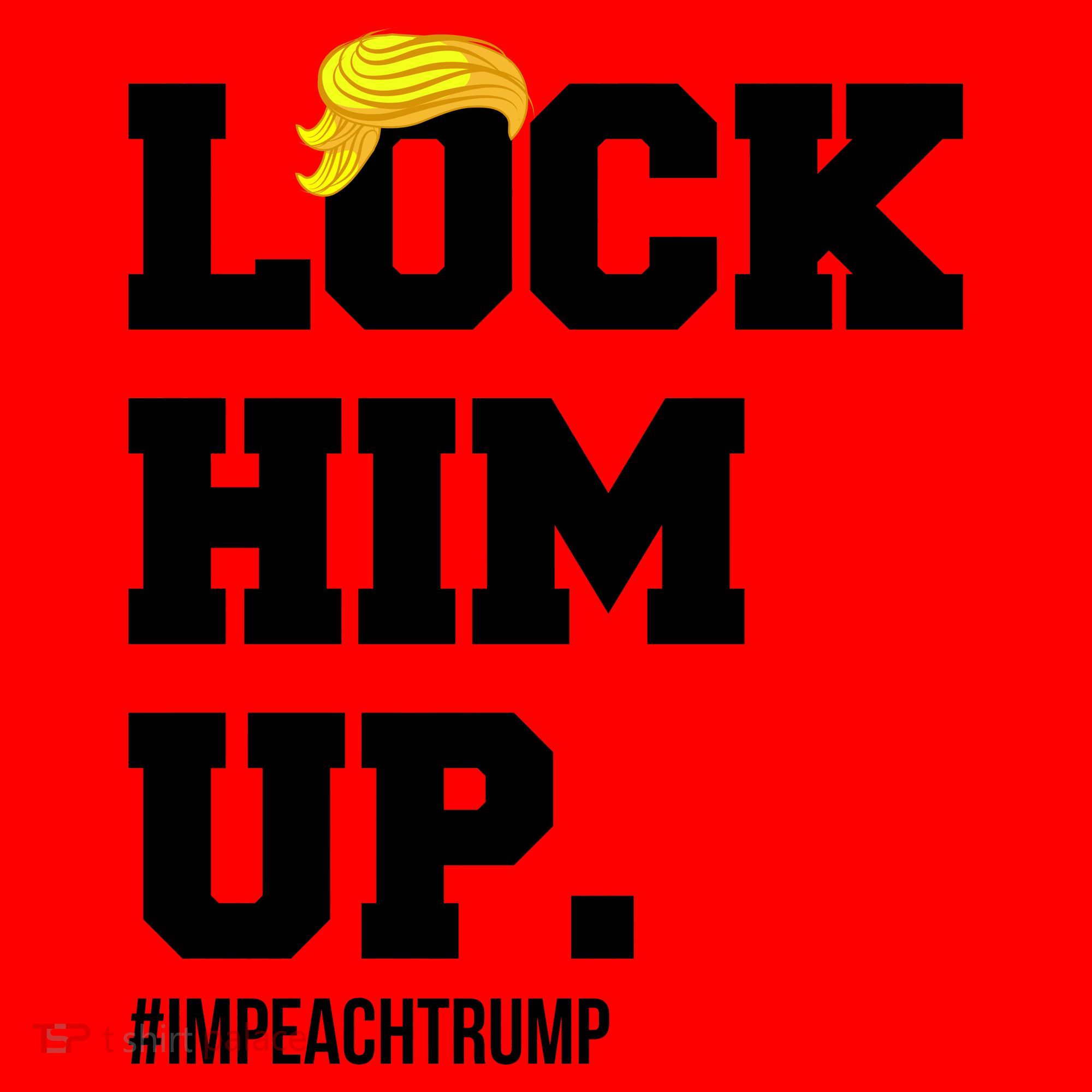 Lock Him Up Resist Trump #impeachtrump Santa Hat