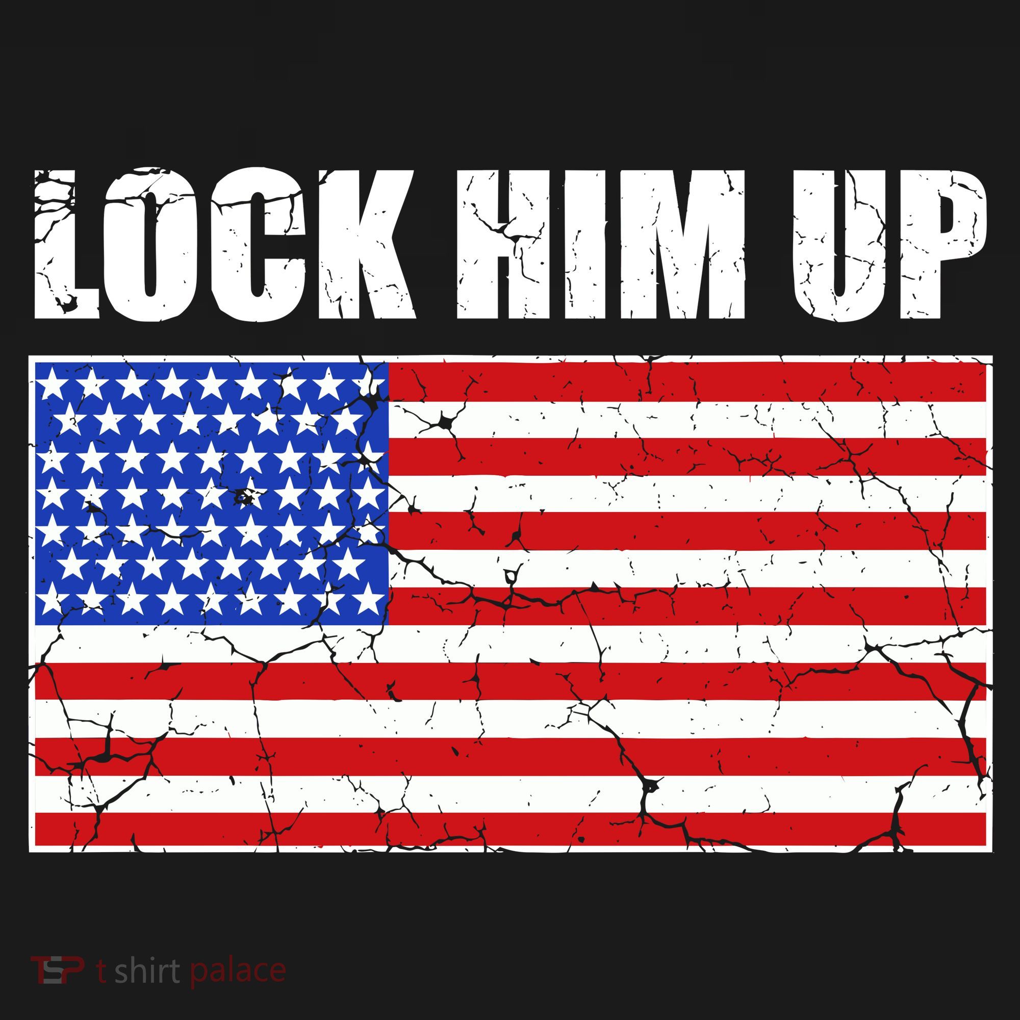 Lock Him Up Resist USA Flag Anti Trump Backpack