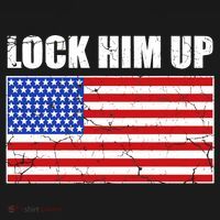 Lock Him Up Resist USA Flag Anti Trump Ornament thumb 1
