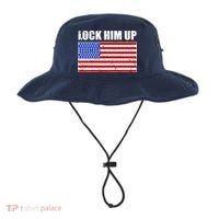 Lock Him Up Resist USA Flag Anti Trump Bucket Hat thumb 0