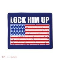Lock Him Up Resist USA Flag Anti Trump Mousepad thumb 0