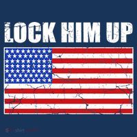 Lock Him Up Resist USA Flag Anti Trump Women's Tank Top thumb 5