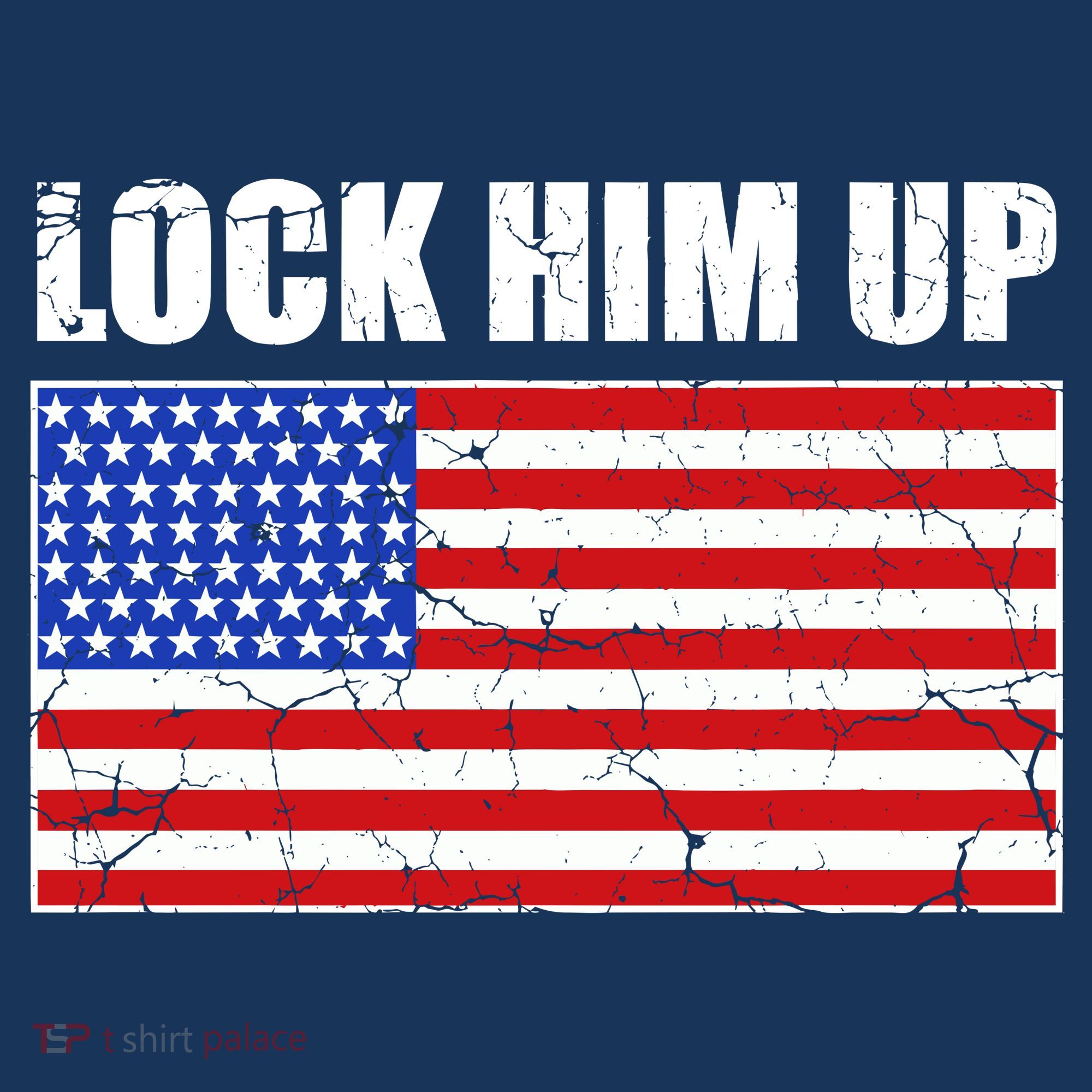 Lock Him Up Resist USA Flag Anti Trump Women's Tank Top