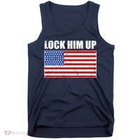 Lock Him Up Resist USA Flag Anti Trump Tank Top thumb 0