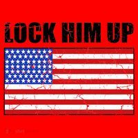 Lock Him Up Resist USA Flag Anti Trump Santa Hat thumb 1