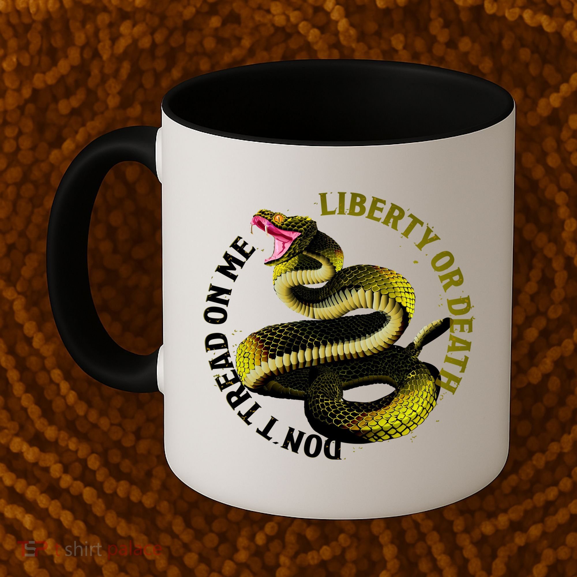 Liberty Or Death Dont Tread On Me Snake Coffee Mug