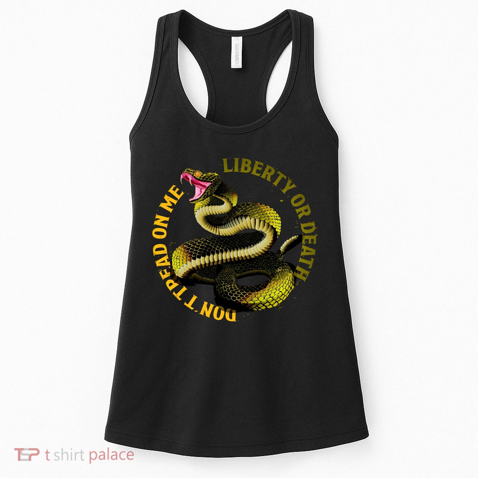 Liberty Or Death Dont Tread On Me Snake Women's Tank Top