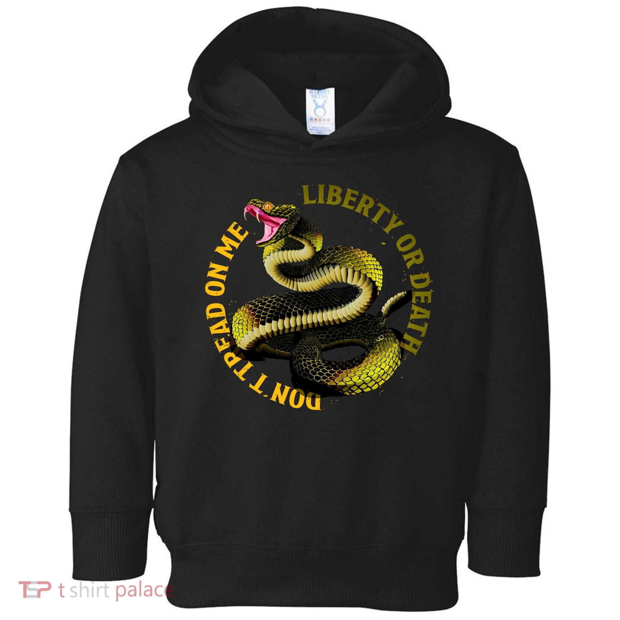 Liberty Or Death Dont Tread On Me Snake Toddler Hoodie
